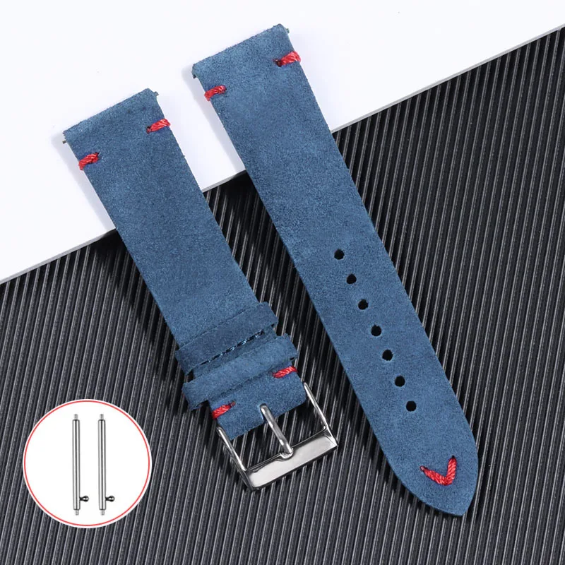 Suede Strap Watch - 18mm 20mm 22mm haute qualité daim
