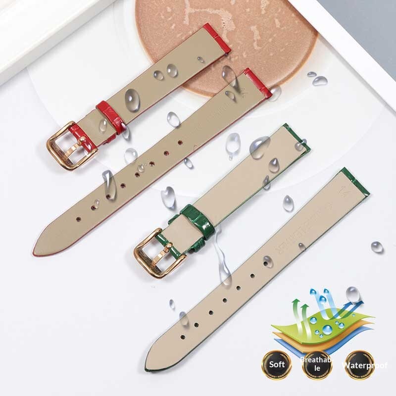 Bracelet de montre en cuir vér - Leather Strap Quick Release avis et prix