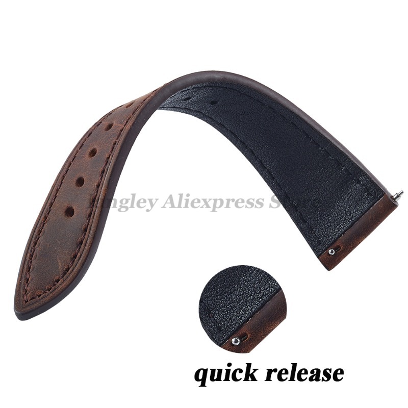 Bracelet de montre Vintage rét - Leather Strap Quick Release avis et prix
