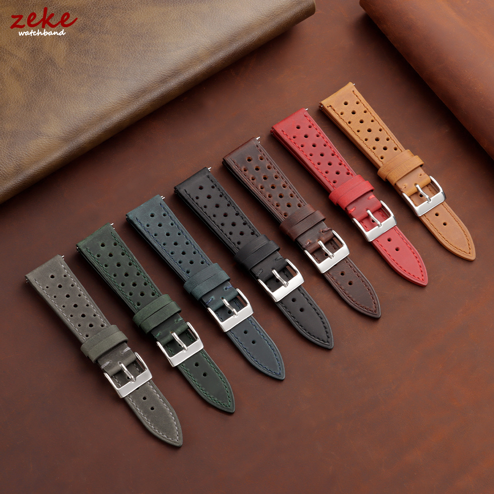 Bracelet de montre en cuir vin - Leather Strap Quick Release avis et prix
