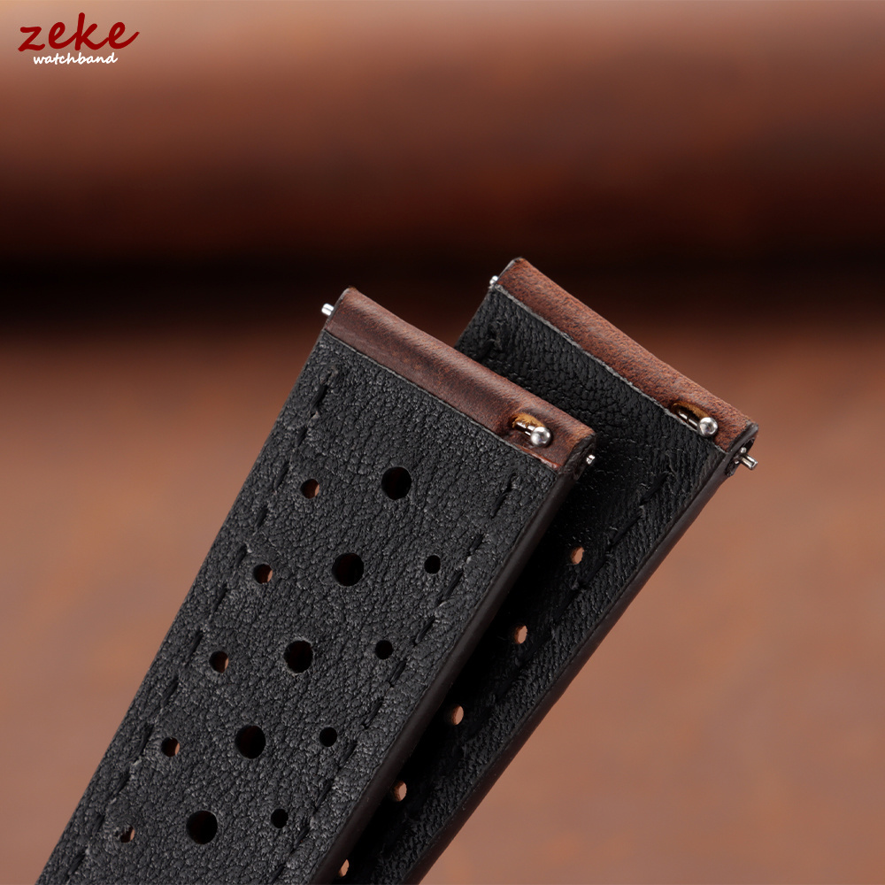 Bracelet de montre en cuir vin - Leather Strap Quick Release avis et prix