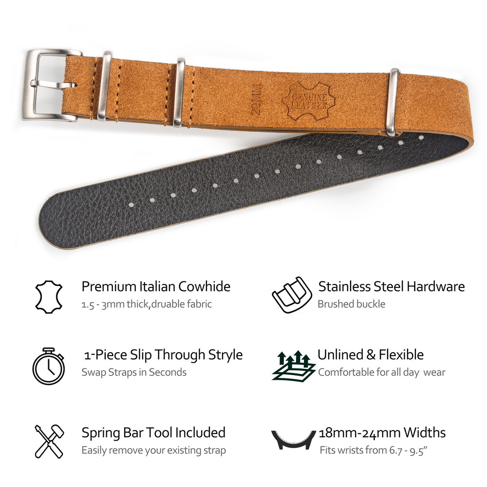 HEMSUT-Bracelet de montre en c - Tropic Strap Vintage avis et prix