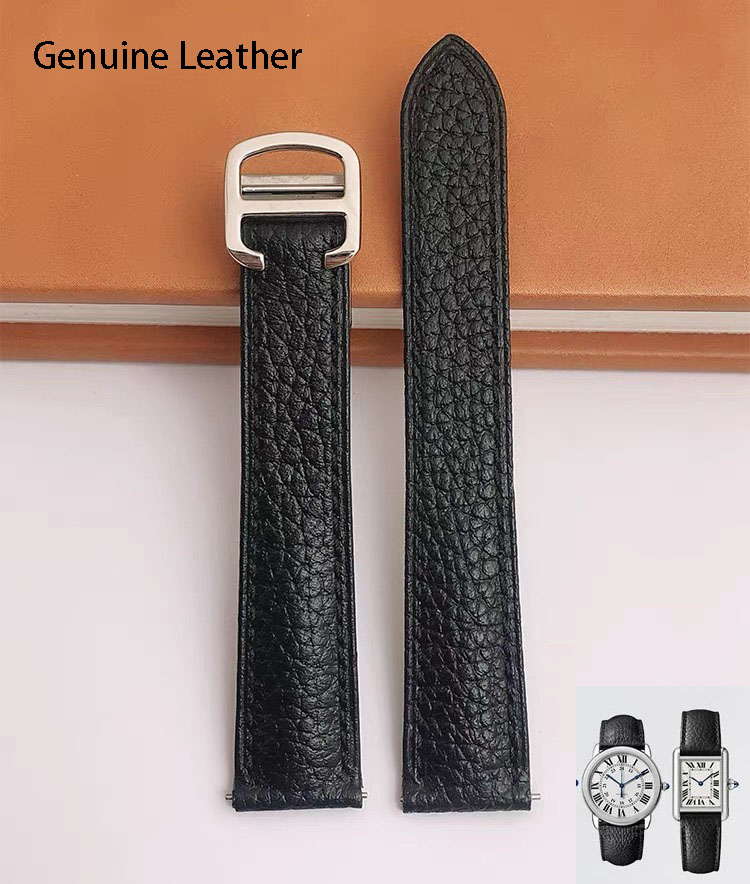 Bracelet de montre en cuir vér - Cartier Watch Tank avis et prix