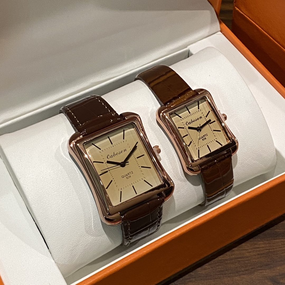 Couple montre mouvement à Quar - Leather Watch Band Men avis et prix