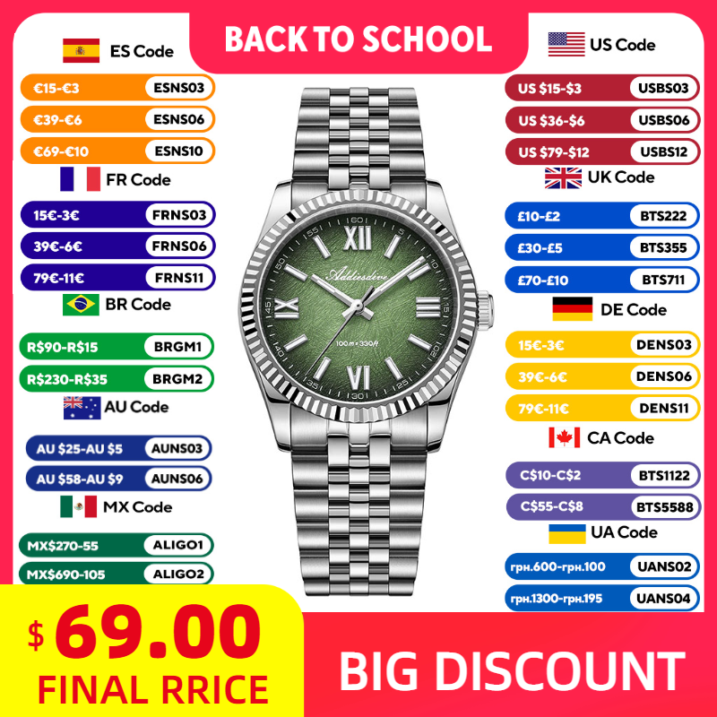 ADDIESDIVE montre élégante pou - Stainless Bracelet Diver avis et prix