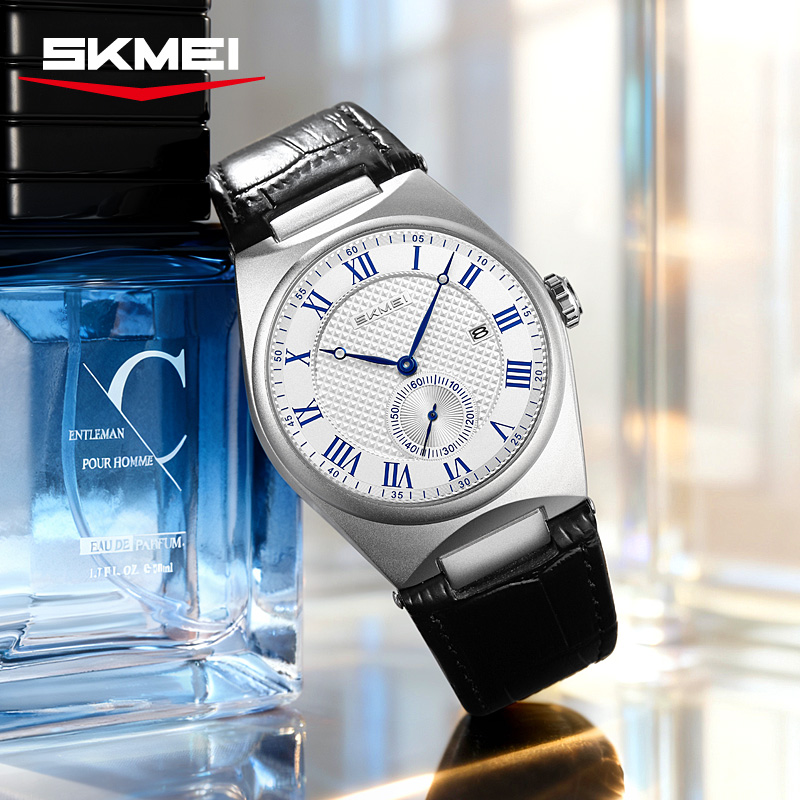 Montre à quartz élégante pour  - Leather Watch Band Men avis et prix