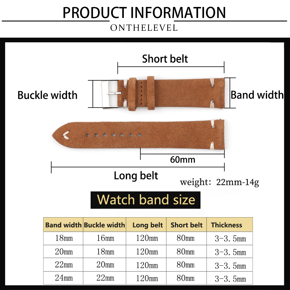 Bracelets de montre en cuir su - Suede Strap Watch avis et prix
