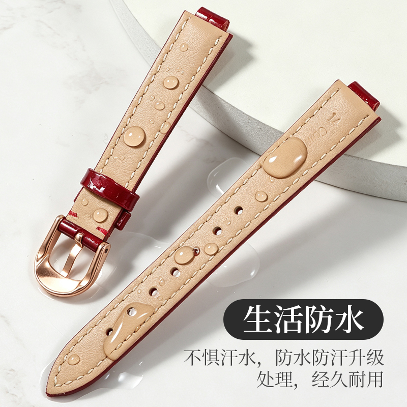 Bracelet de montre en cuir vér - Cartier Watch Ballon Bleu avis et prix