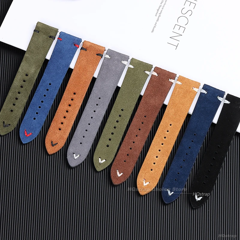 18mm 20mm 22mm haute qualité d - Suede Strap Watch avis et prix
