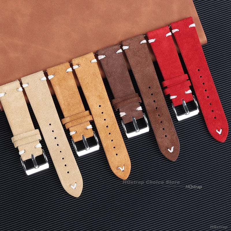18mm 20mm 22mm haute qualité d - Suede Strap Watch avis et prix