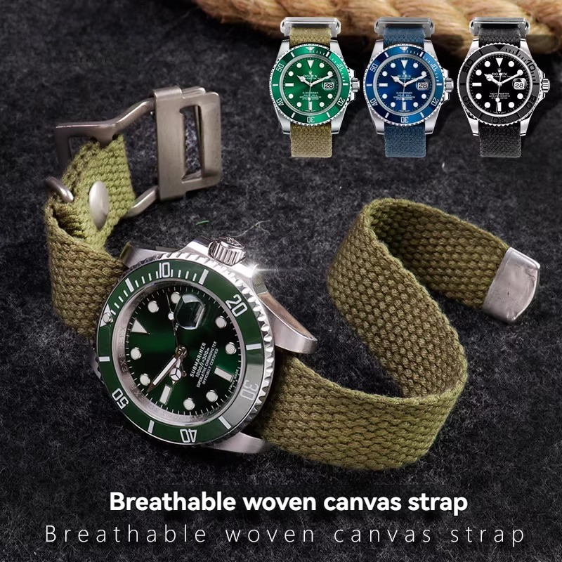 Pour Rolex Submariner vert/noi - Tropic Strap Vintage avis et prix